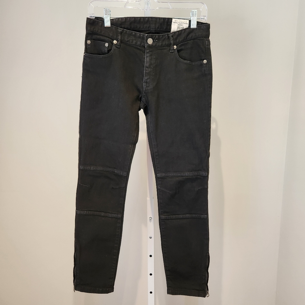 Nili Lotan Y2K low-rise moto jeans